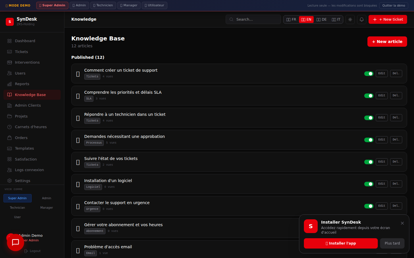 Base de connaissances